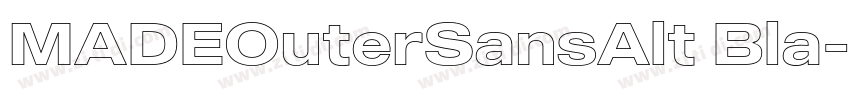 MADEOuterSansAlt Bla字体转换